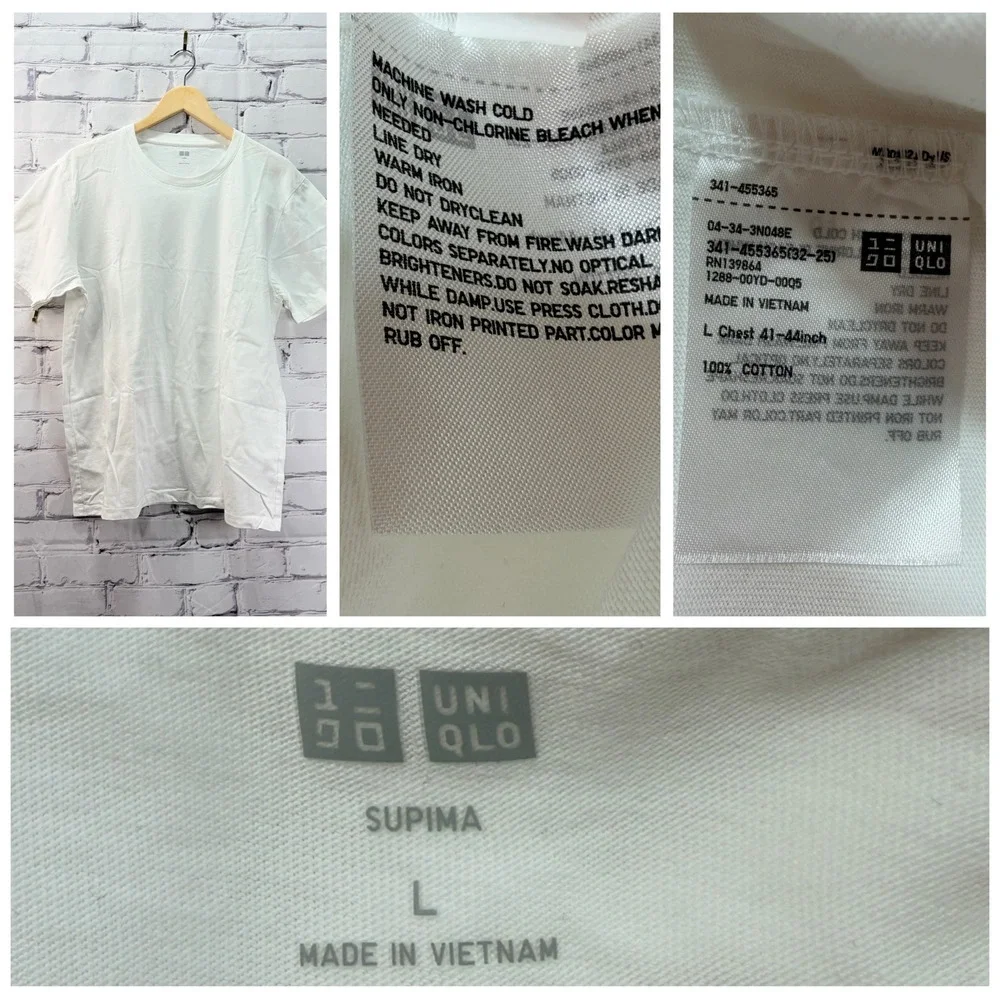 Uniqlo Clothing Casual Lot/6 L 34x30 Men Basics (2) Pants (3) Shirts (1) Shorts